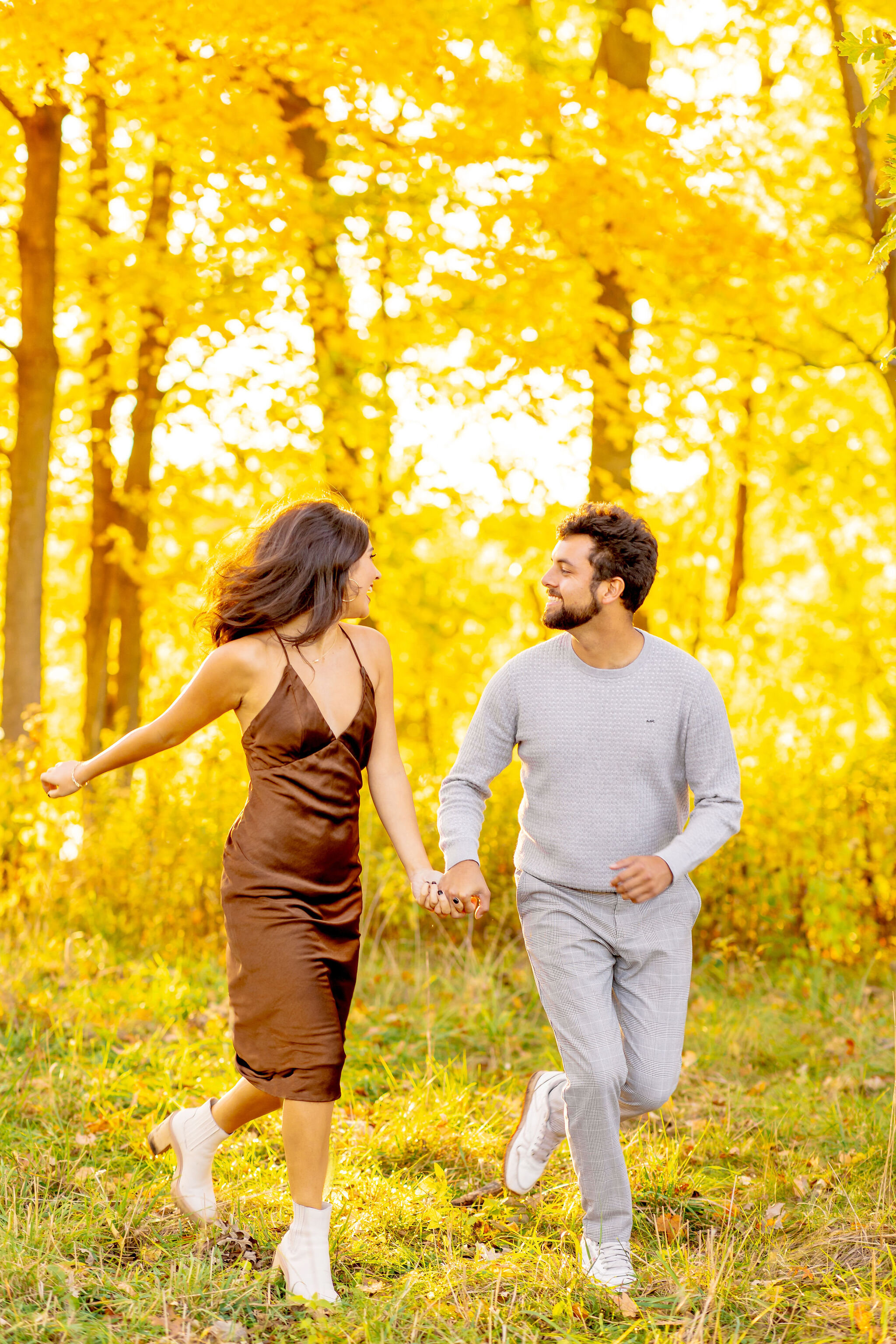 Couple during engagement session